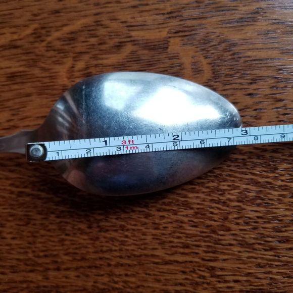 Oneida Community Serving Spoon 8 3/8" PAUL REVERE Solid Stainless Flatware - Picture 12 of 13